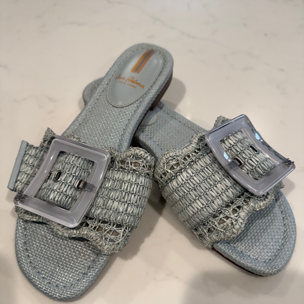 Sam Eldeman Bambi Sandals- Robin Blue, 7.5